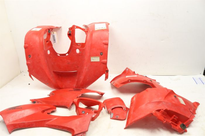 Honda Rincon 680 650 03-24 Front Rear Side Panel Fender Set Red  46641